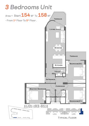 Floor plan for chalet at Jamila