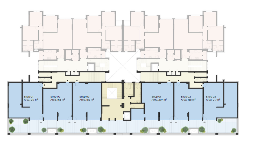 Floor plan for  at Mazarine Commercial