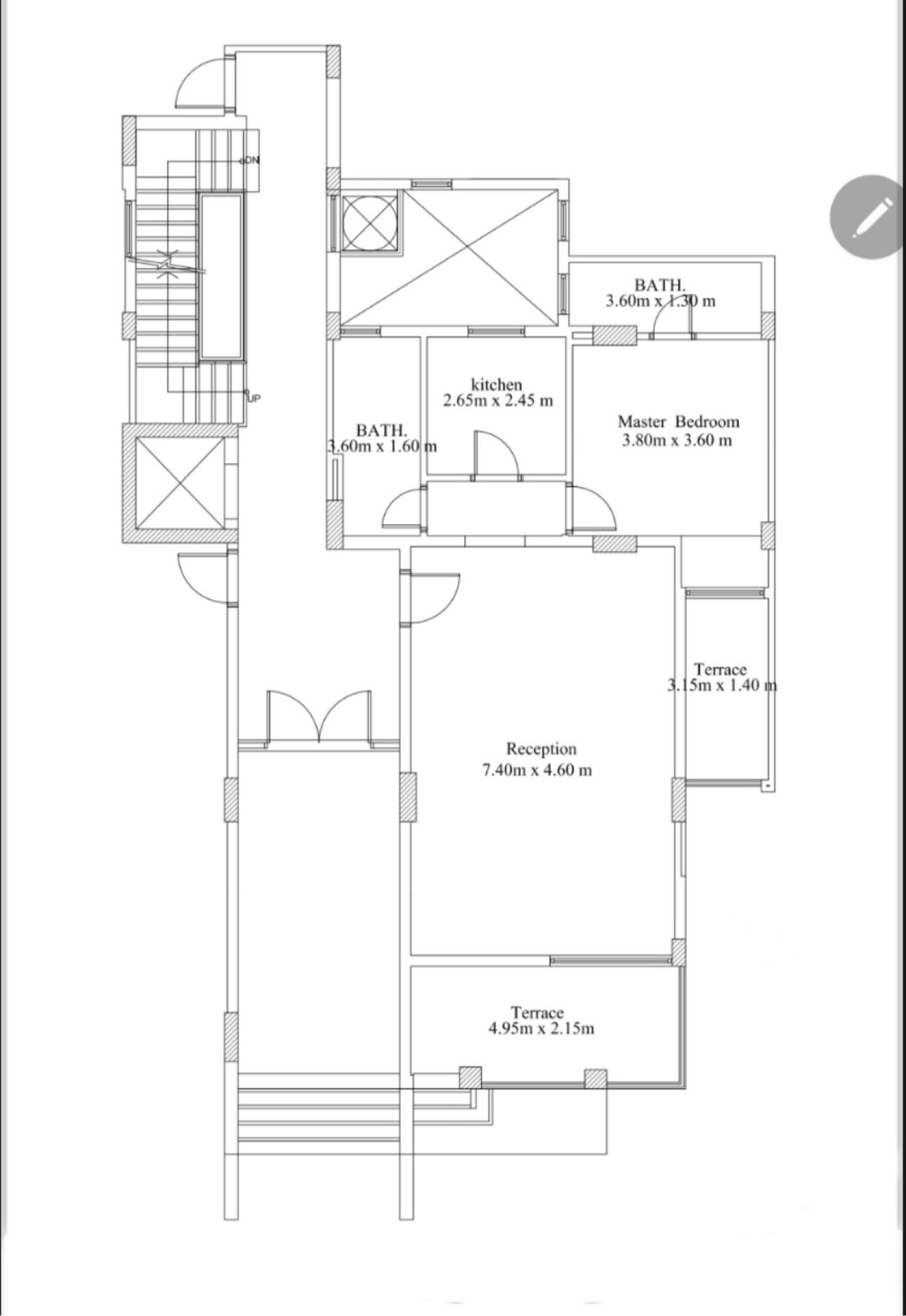 Floor plan for apartment at Fifth Square Al Marasem