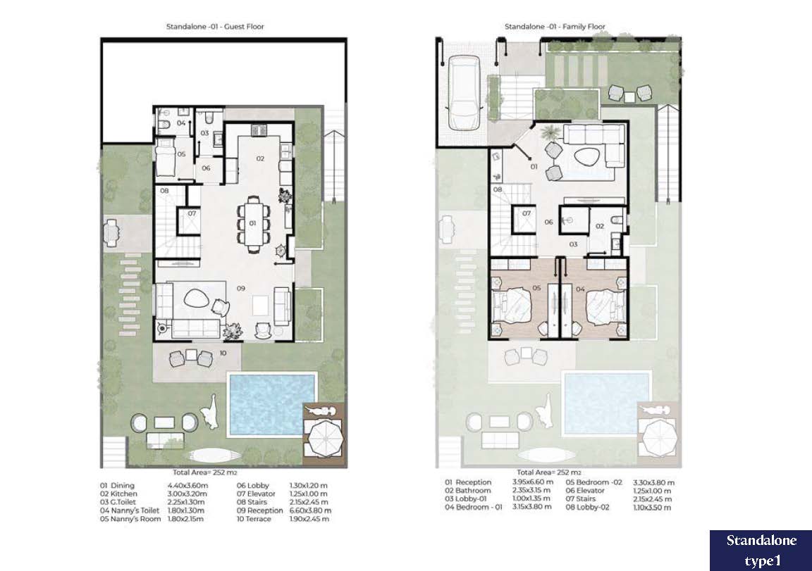 Floor plan for villa at Zayard North Strike