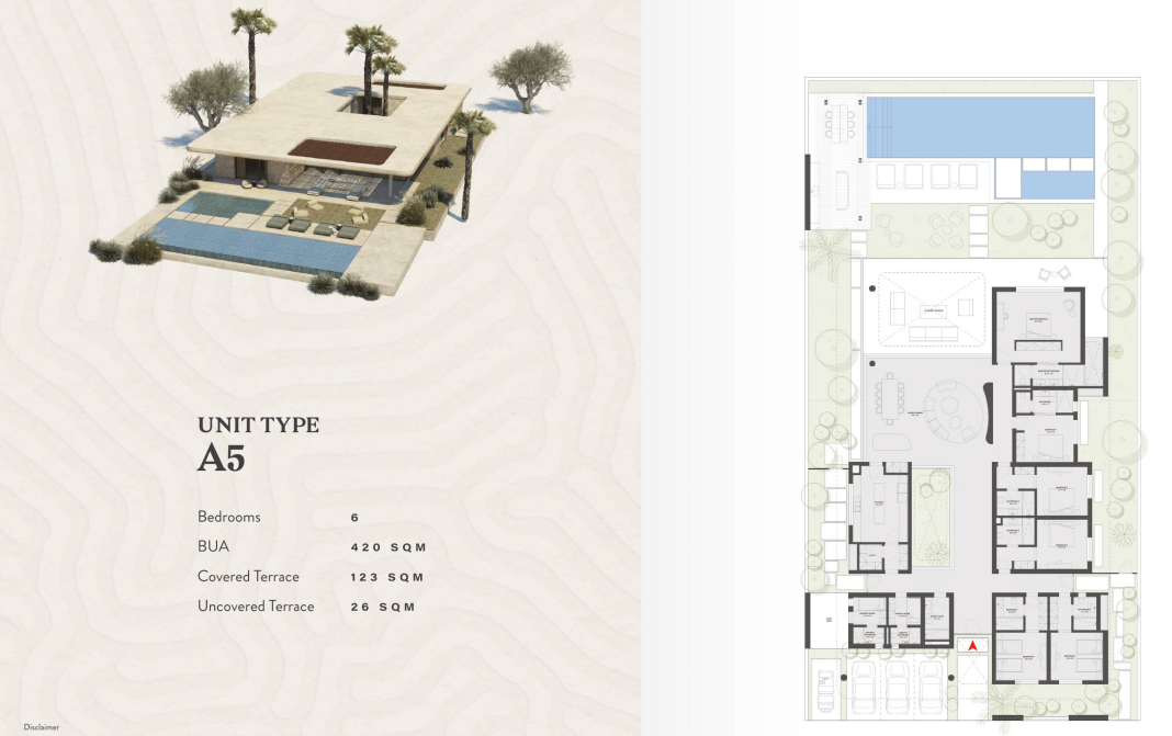 Floor plan for villa at R6-Bougainvillea