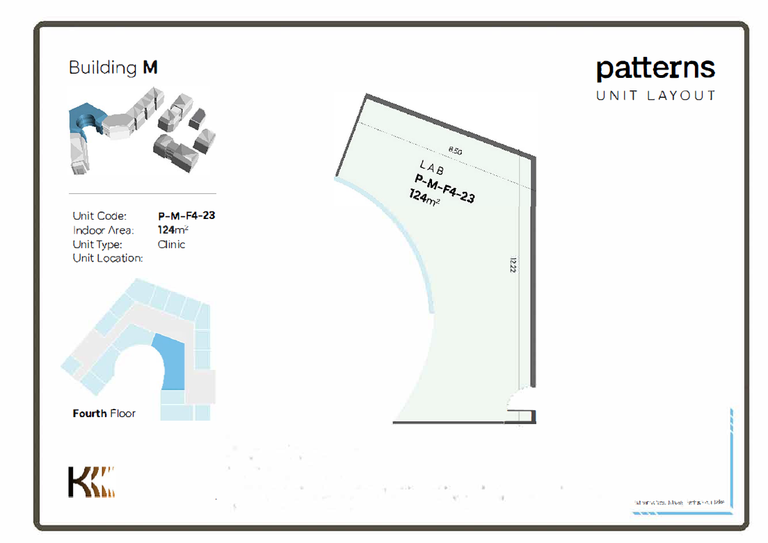Floor plan for  at Patterns
