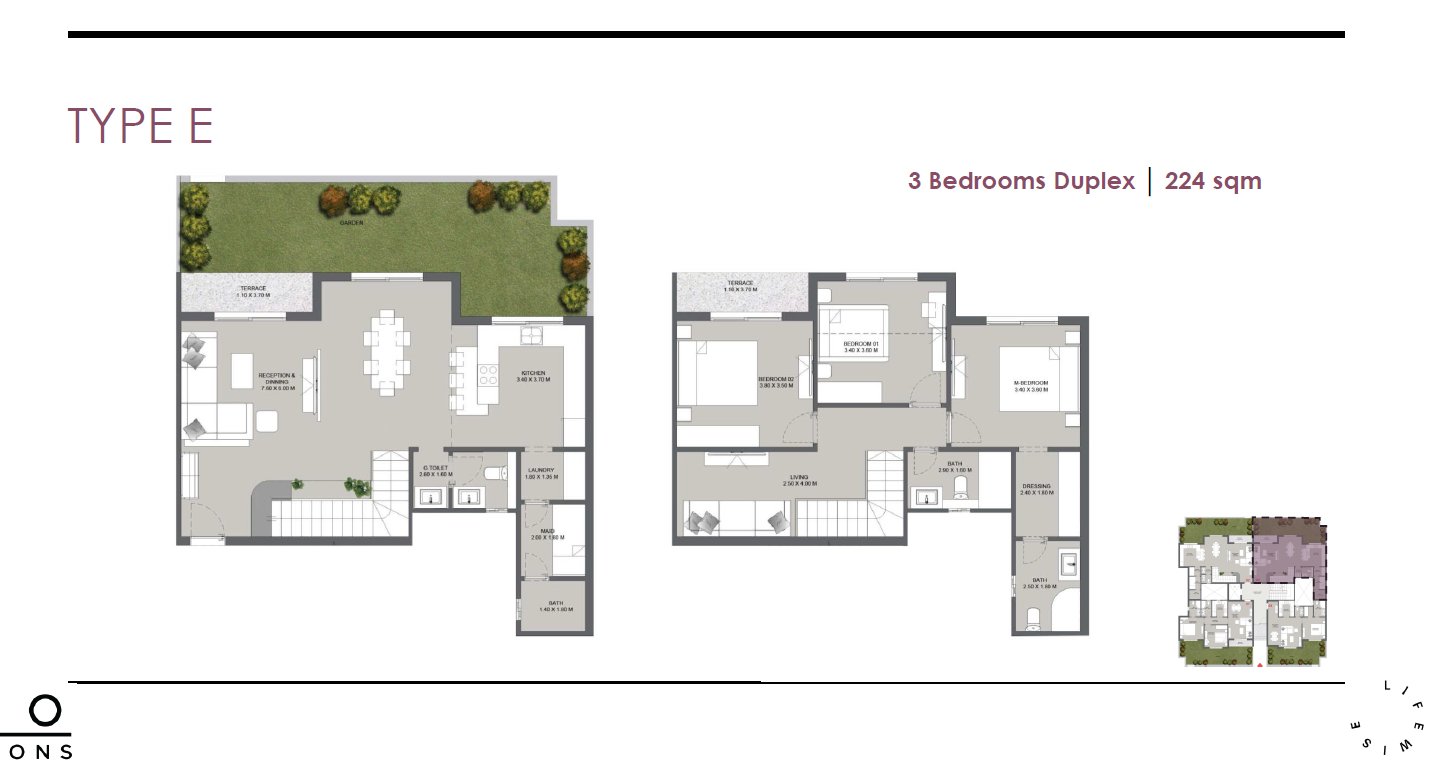 Floor plan for duplex at Life Wise