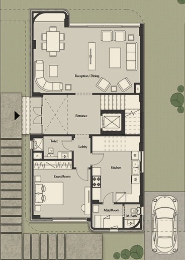 Floor plan for villa at cityzen