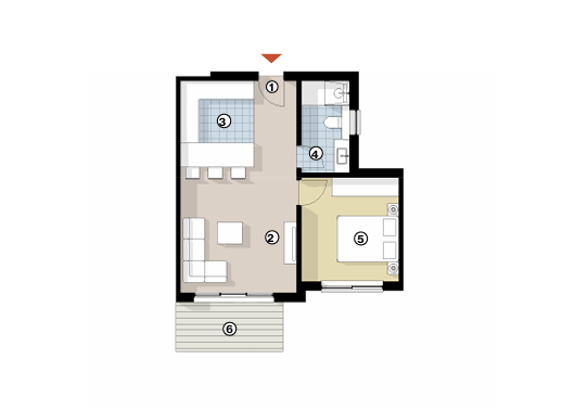 Floor plan for apartment at The Cove - Silversands