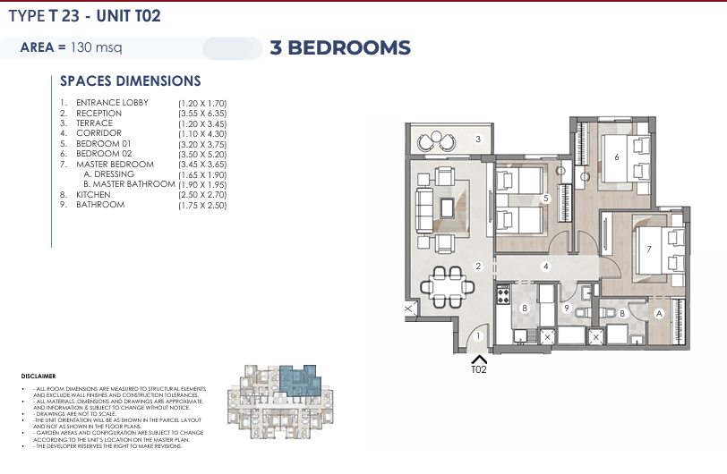 Floor plan for apartment at Reedy City