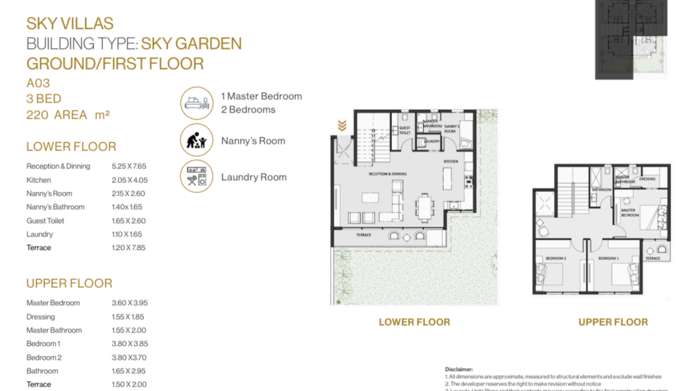 Floor plan for duplex at Zomra East