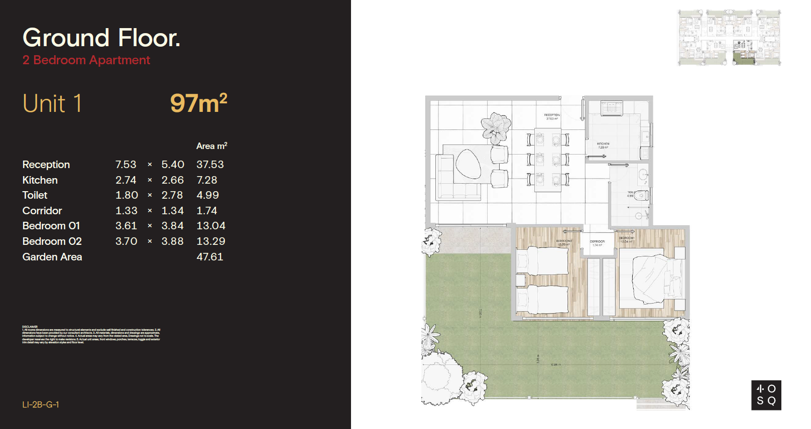 Floor plan for apartment at 40 Square