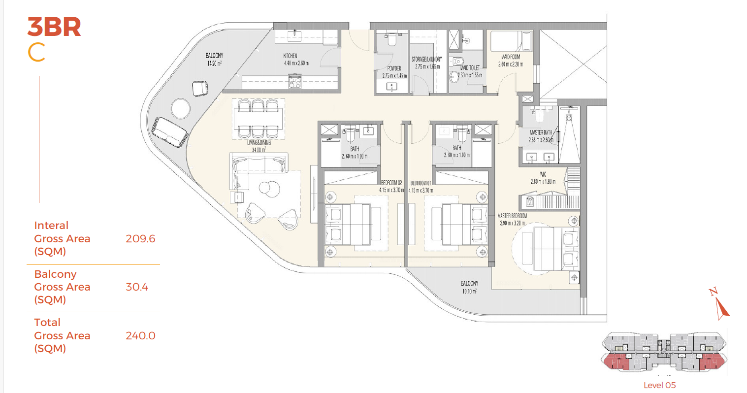 Floor plan for apartment at Do