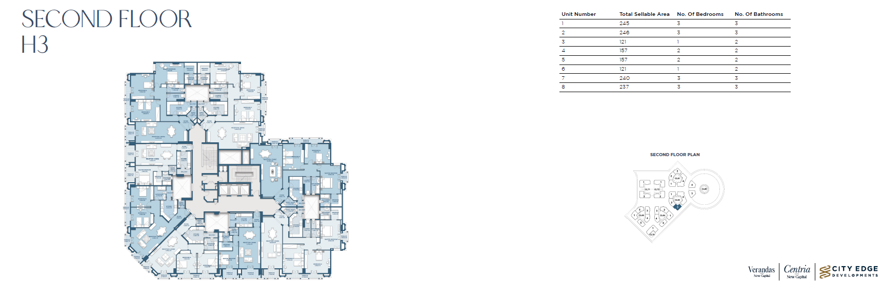 Floor plan for apartment at New Garden City