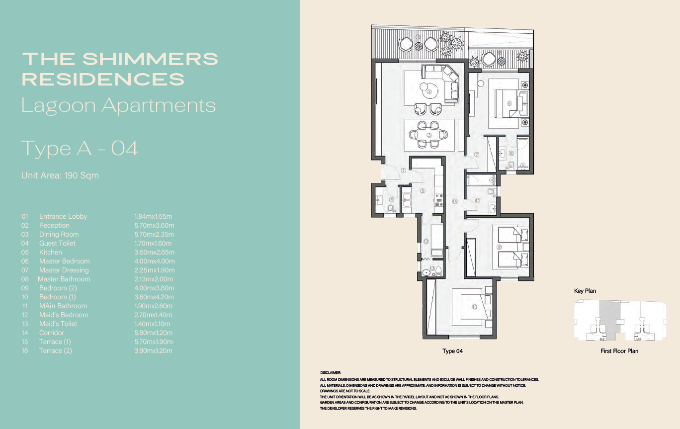 Floor plan for apartment at Swan Lake West