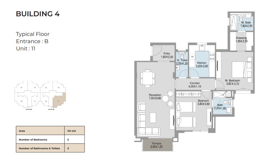 Floor plan for apartment at Talda