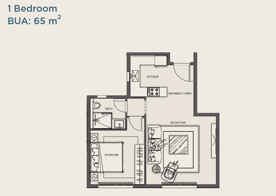 Floor plan for apartment at Creekview