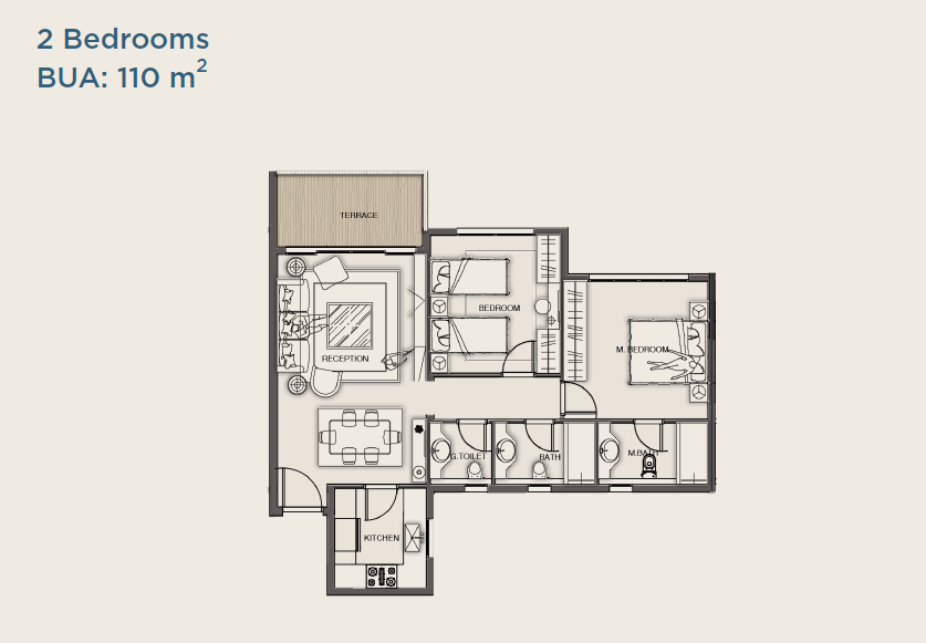 Floor plan for apartment at Creekview
