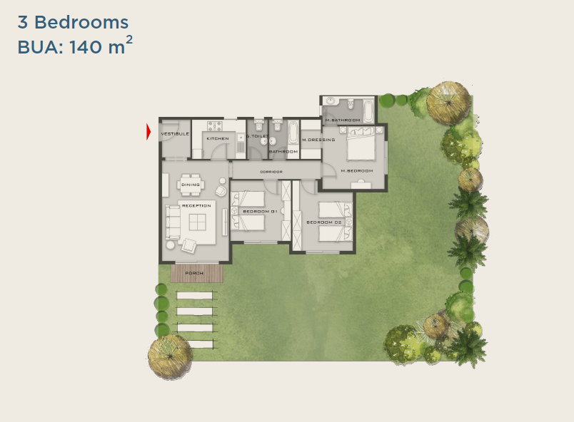 Floor plan for apartment at Creekview