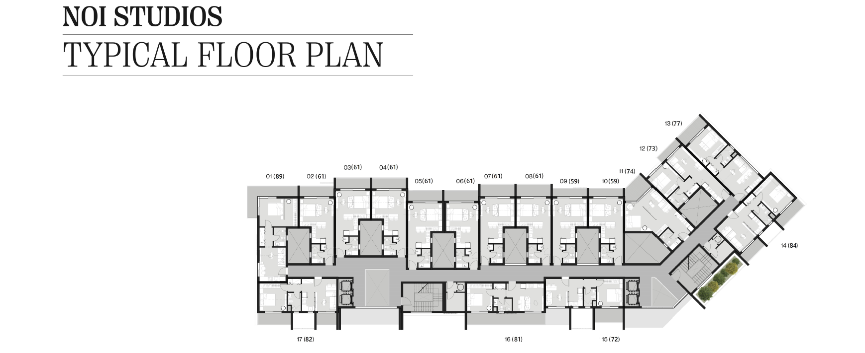 Floor plan for apartment at Story Hospitality