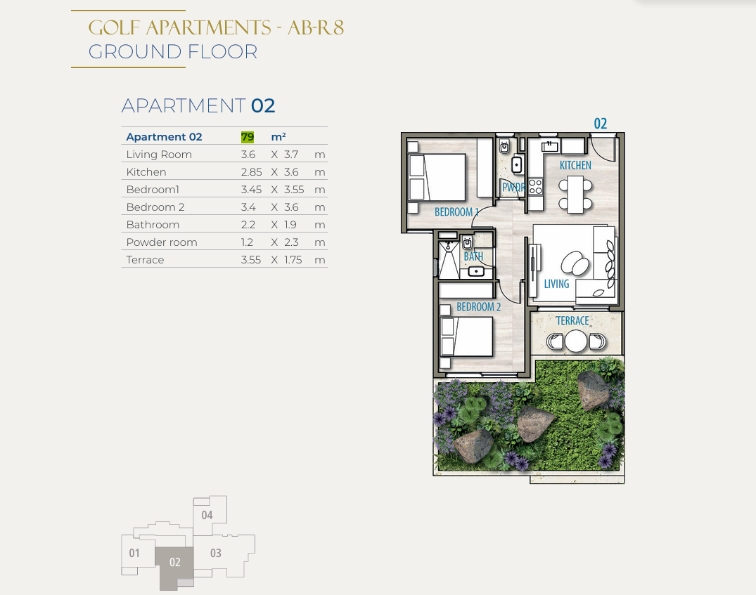 Floor plan for apartment at Southmed