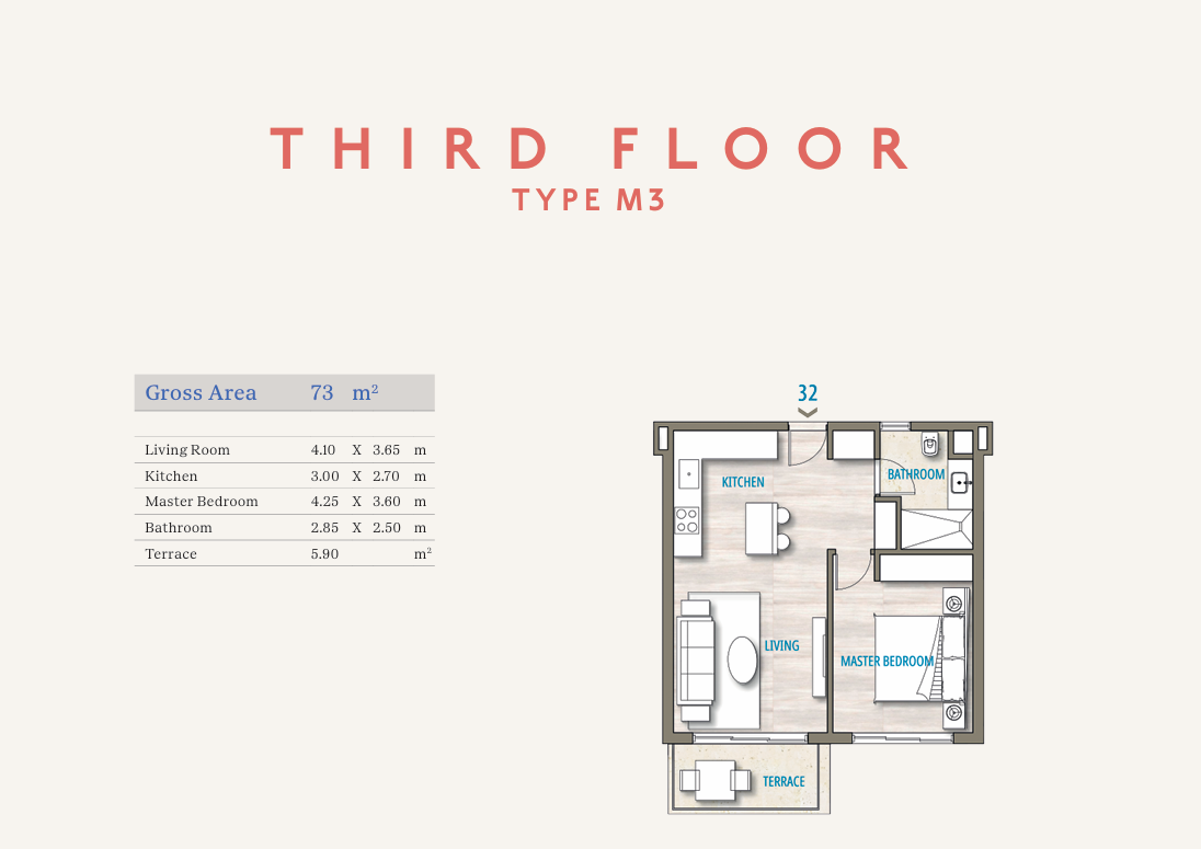 Floor plan for chalet at Southmed