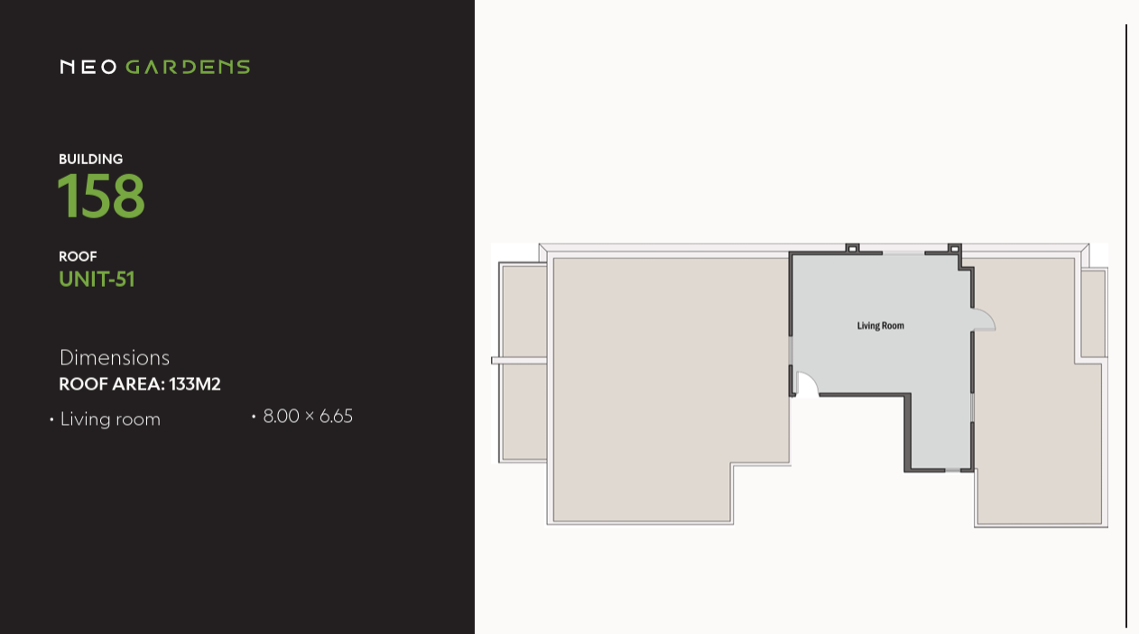 Floor plan for duplex at Neo Gardens