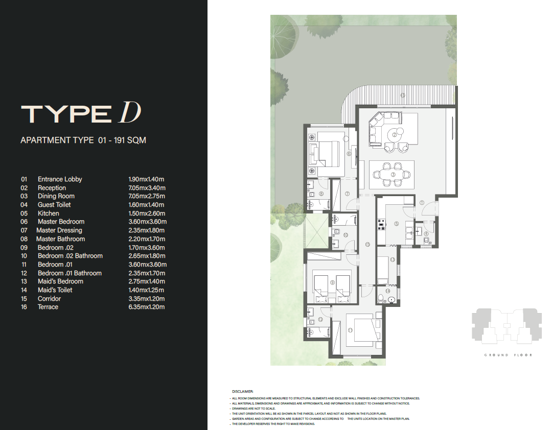 Floor plan for apartment at Swan Lake West