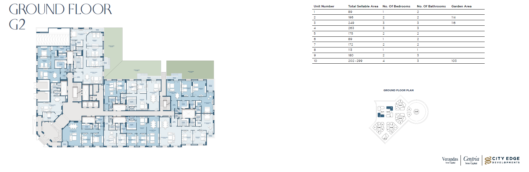 Floor plan for apartment at New Garden City