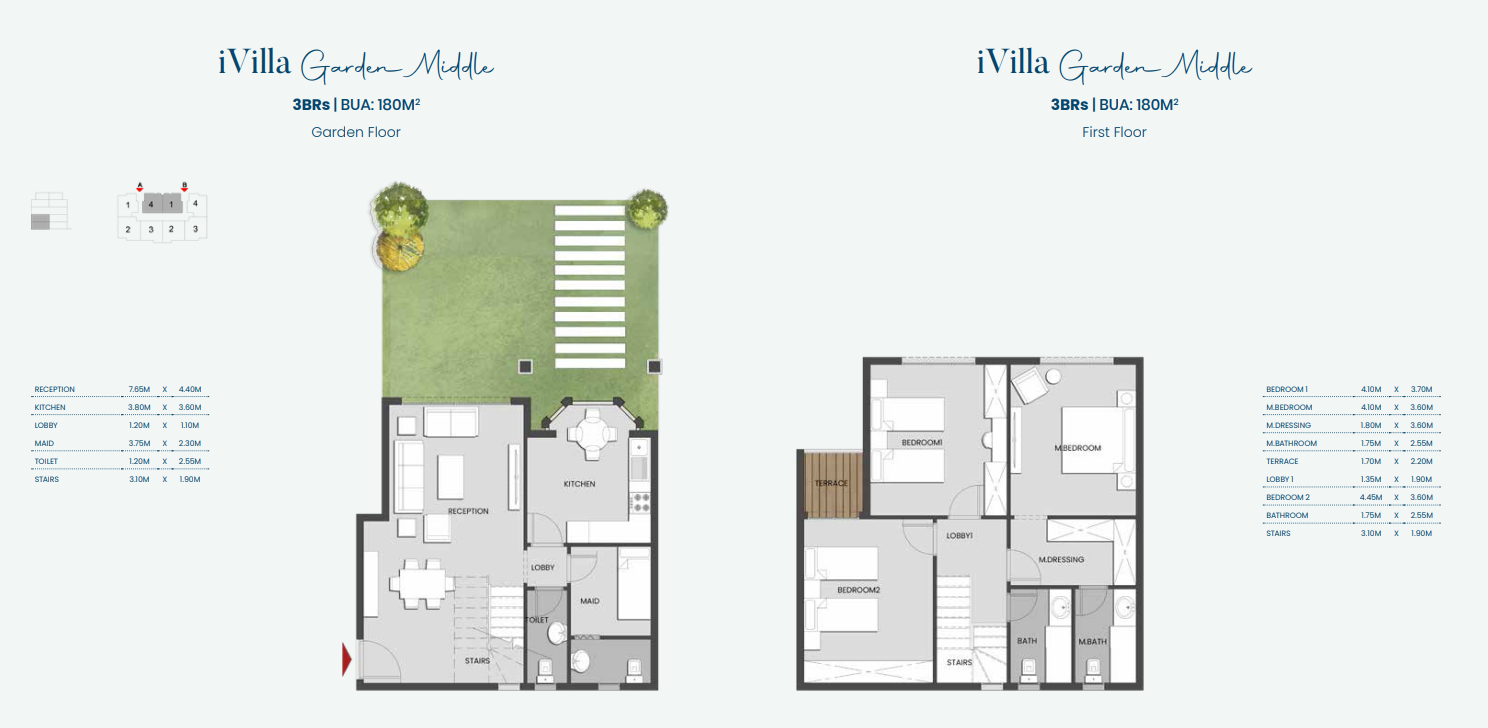 Floor plan for duplex at Aliva Mountain View Mostakbal City