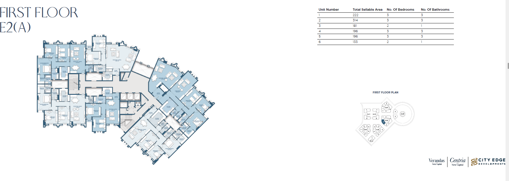 Floor plan for apartment at New Garden City