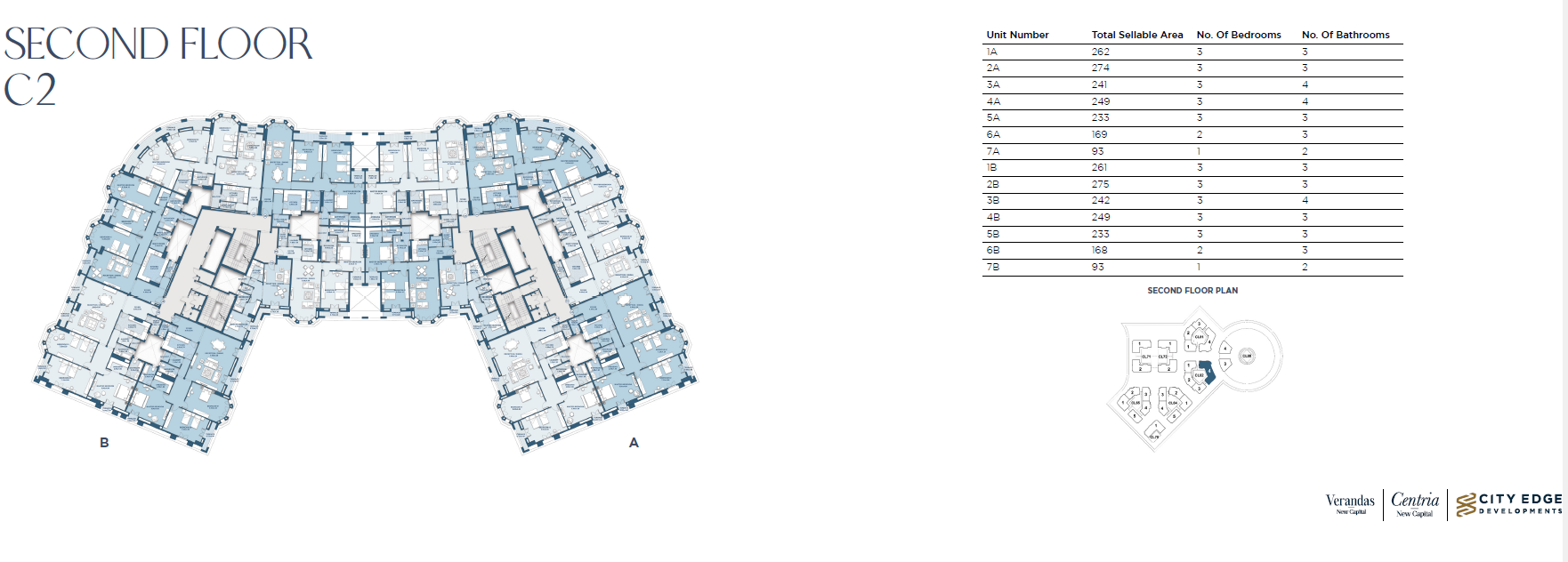 Floor plan for apartment at New Garden City