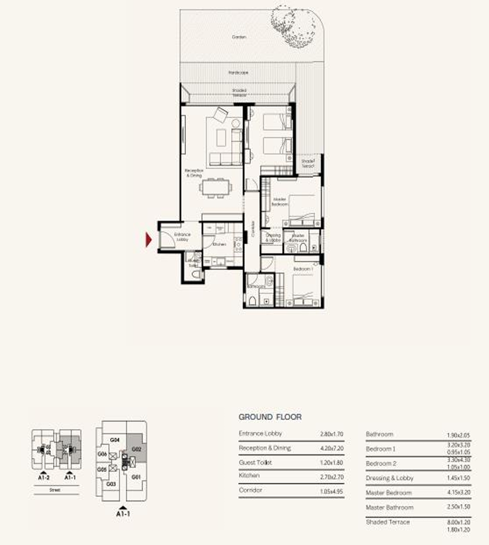 Floor plan for apartment at The Haze-Mist