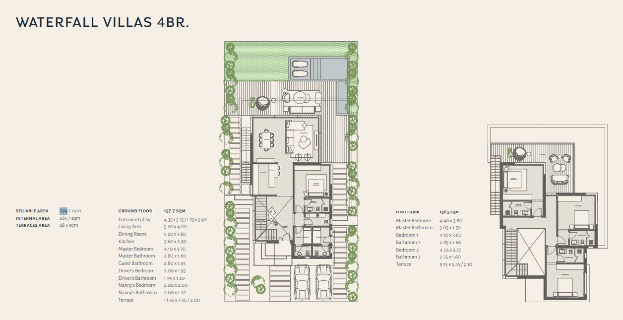 Floor plan for villa at The Med
