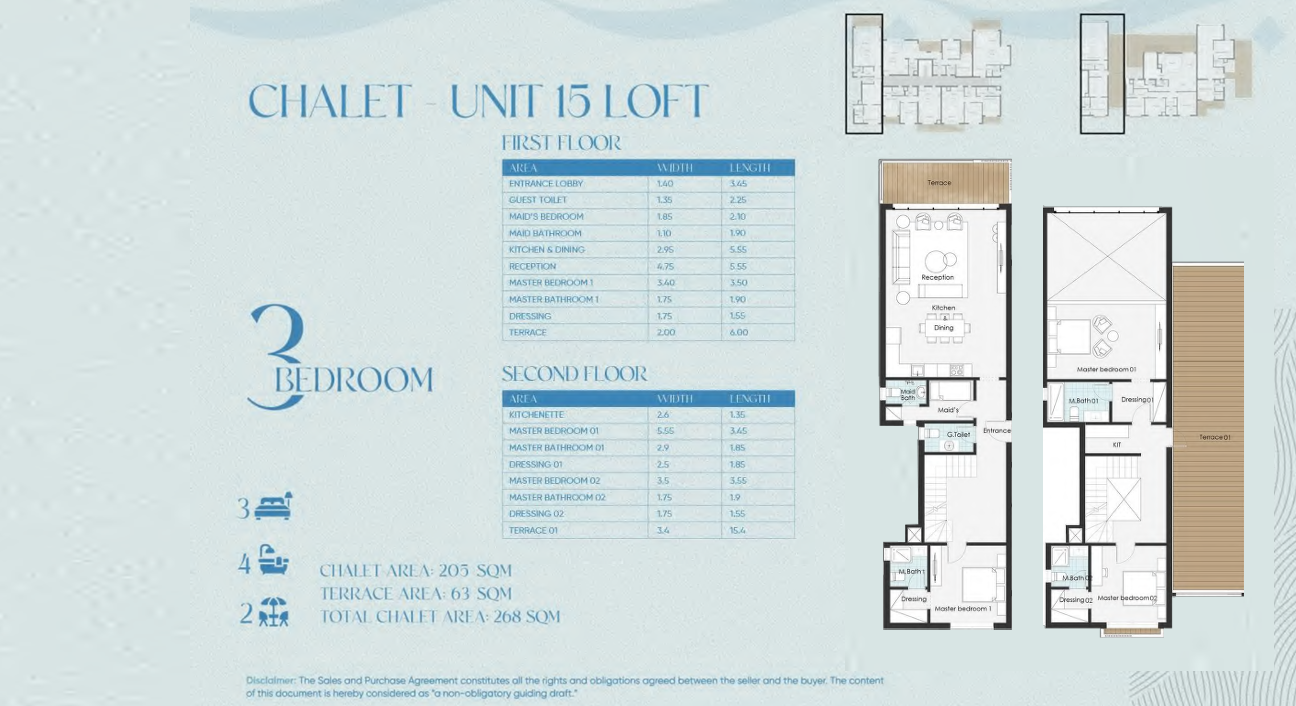 Floor plan for  at Beit Al Bahr