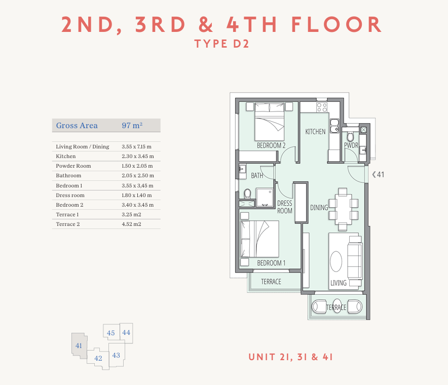 Floor plan for chalet at Southmed