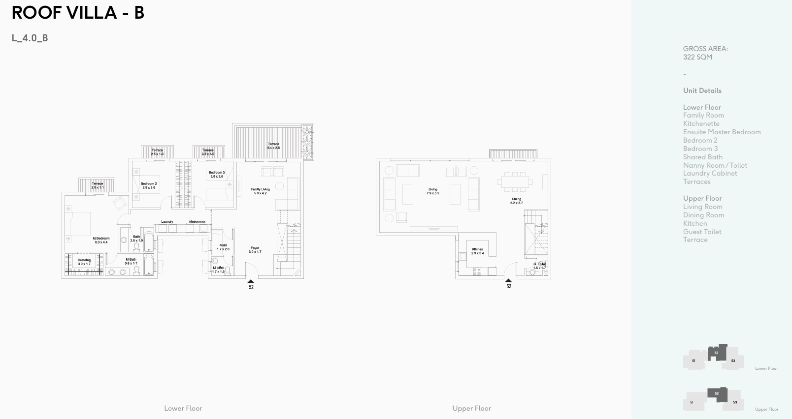 Floor plan for duplex at Plateau District 5