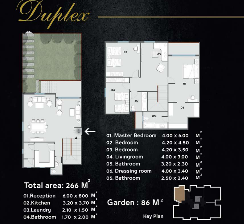 Floor plan for apartment at Sawary