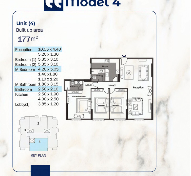 Floor plan for apartment at Sawary