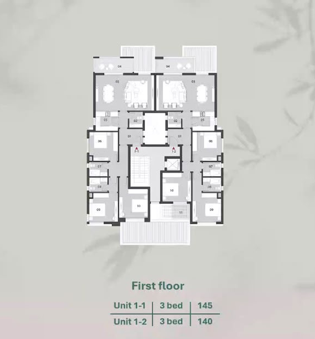 Floor plan for apartment at O West Orascom