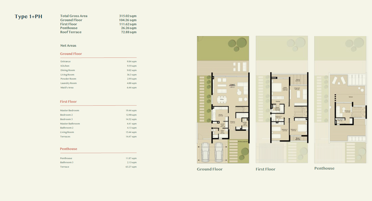 Floor plan for  at Al Burouj