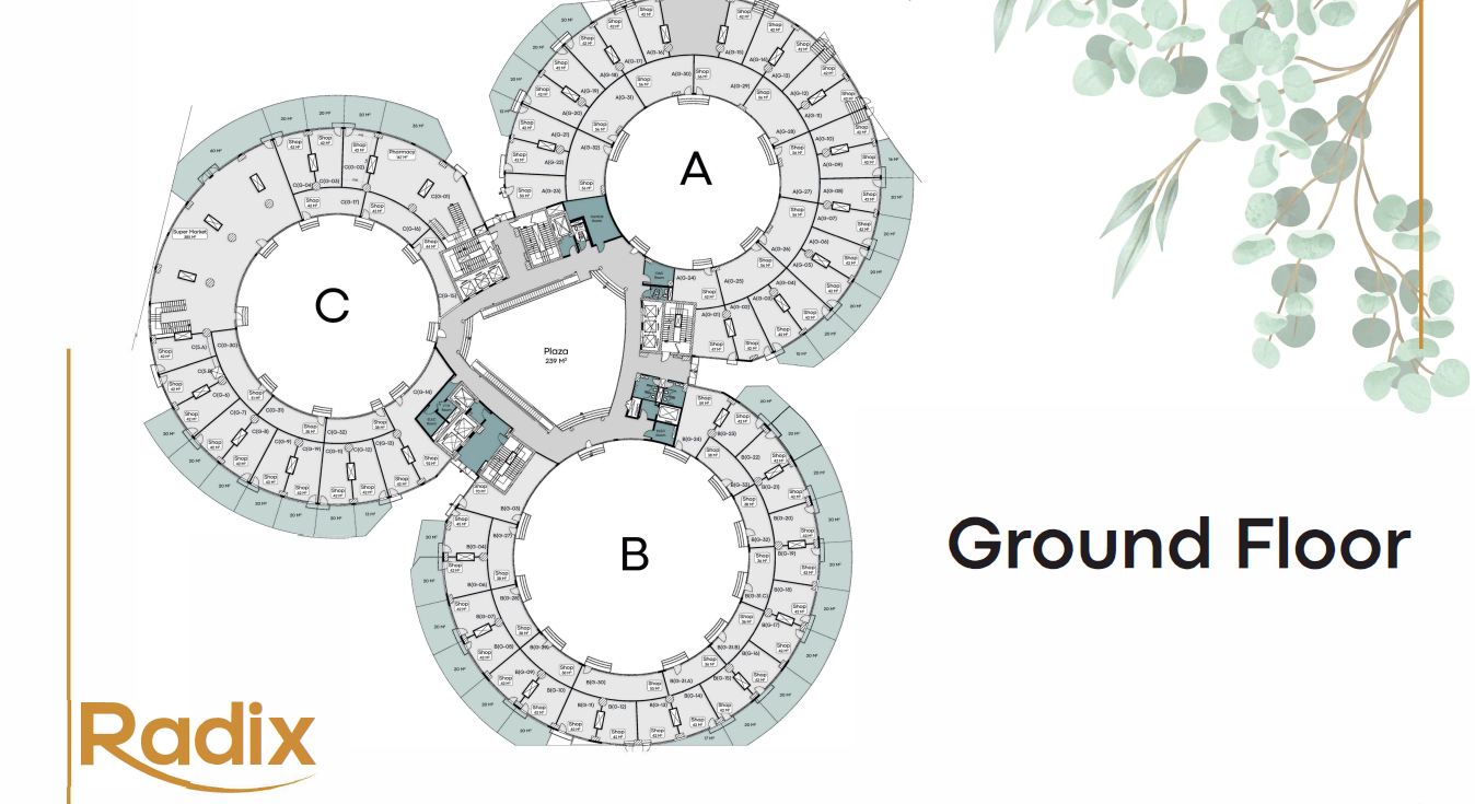 Floor plan for  at Spinner Tower