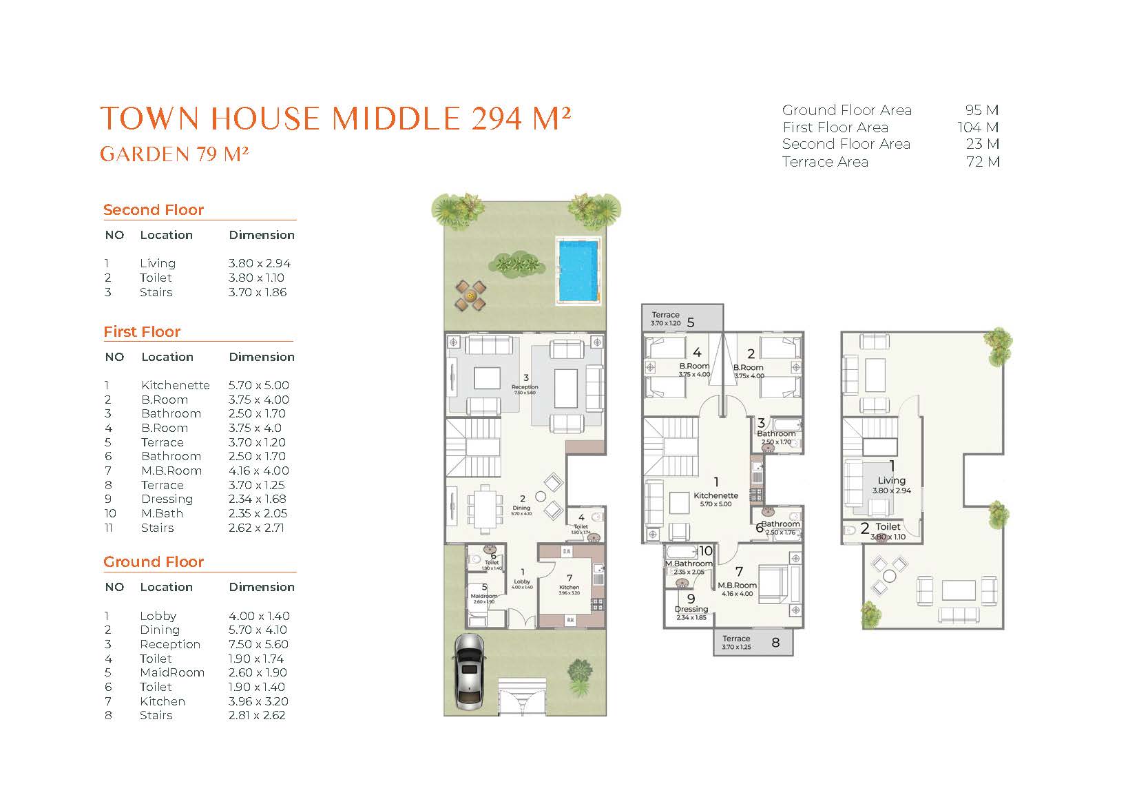 Floor plan for townhouse at Canyon8