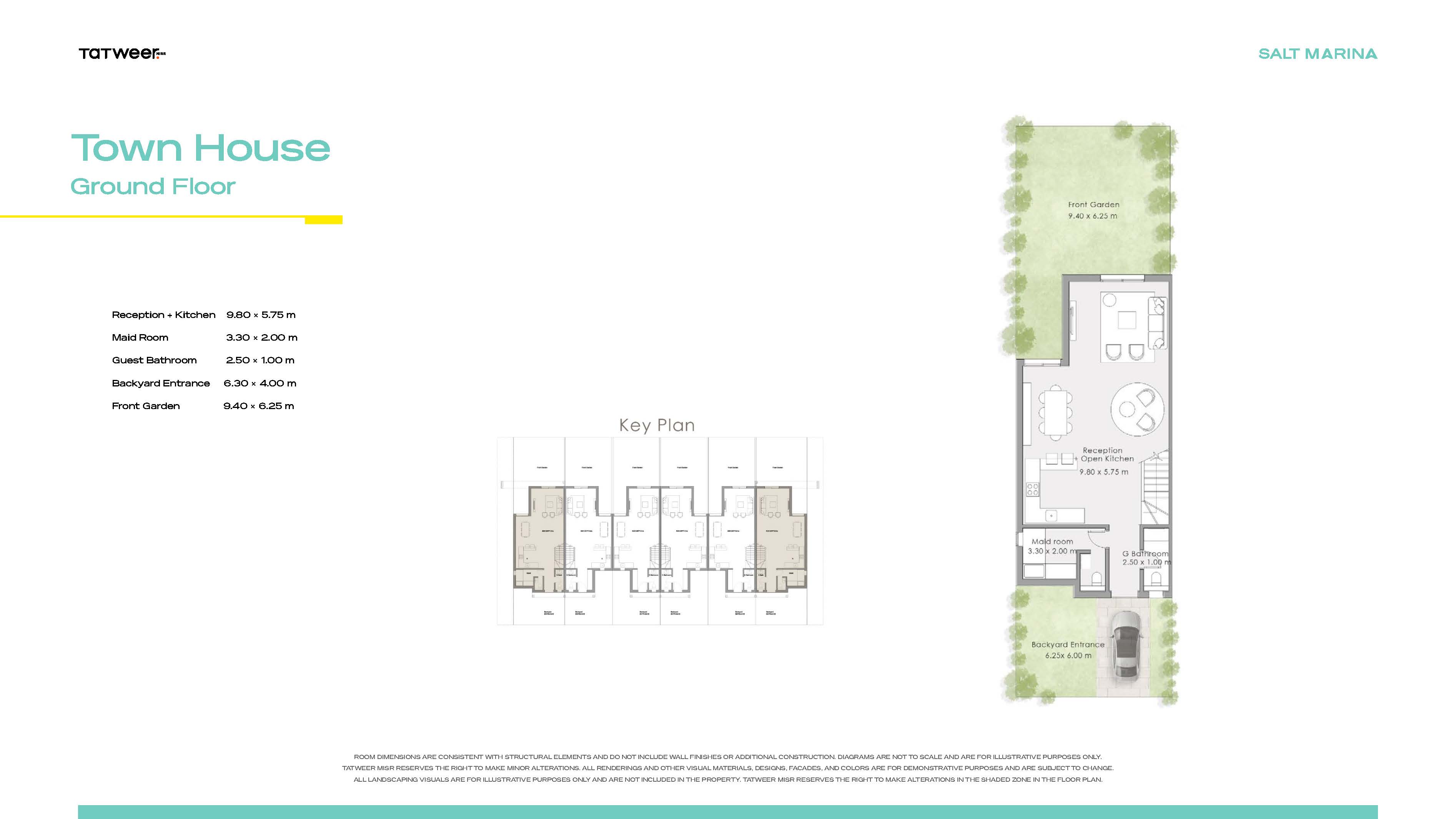 Floor plan for townhouse at Salt Marina