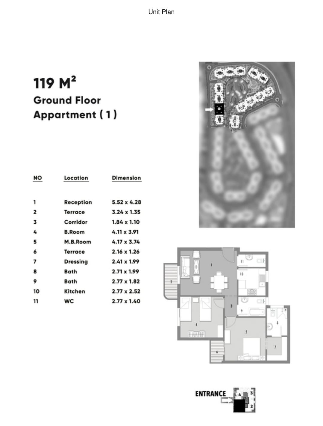 Floor plan for apartment at Suli Golf Residence