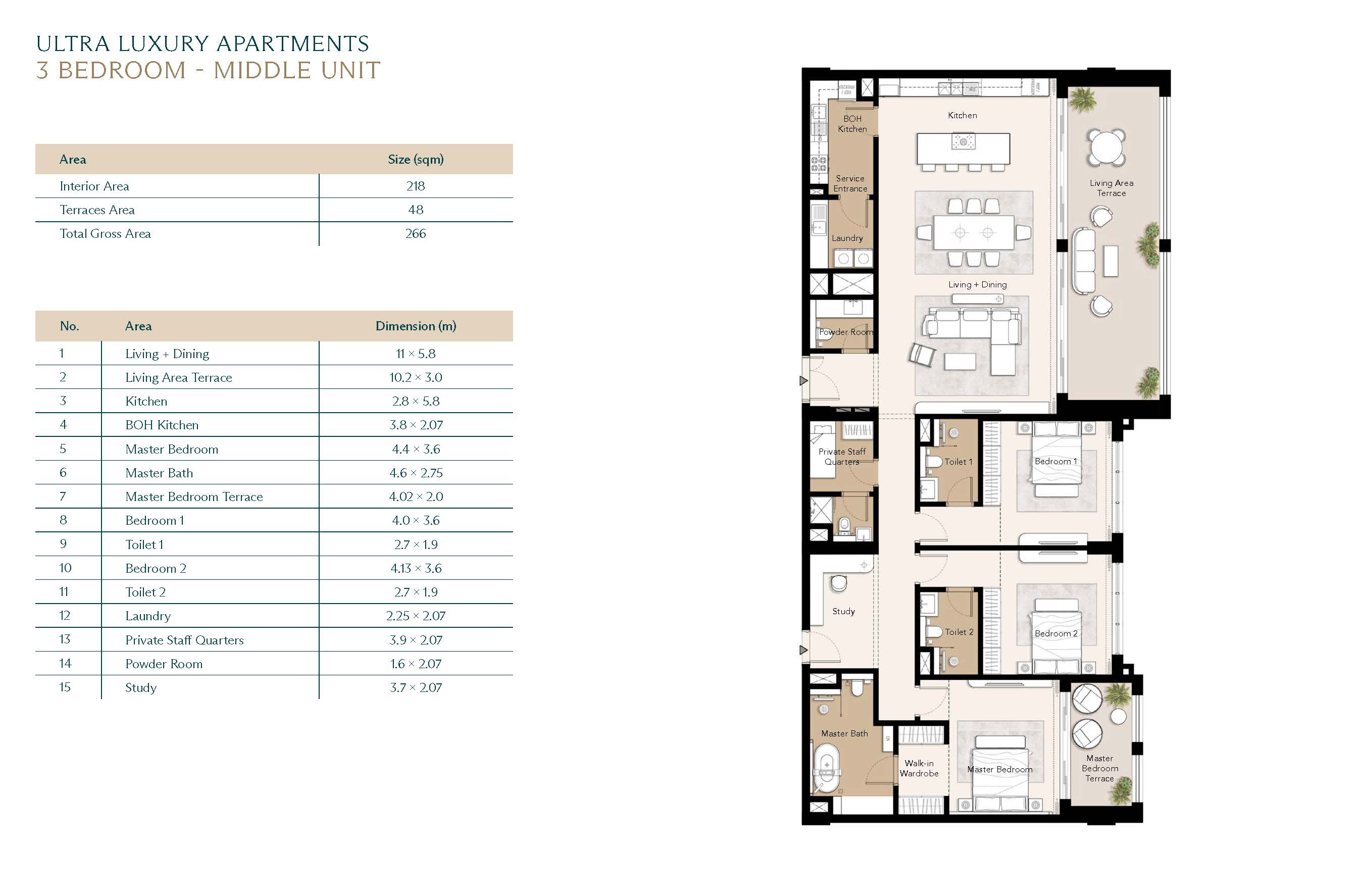Floor plan for apartment at Ras El Hekma Egypt