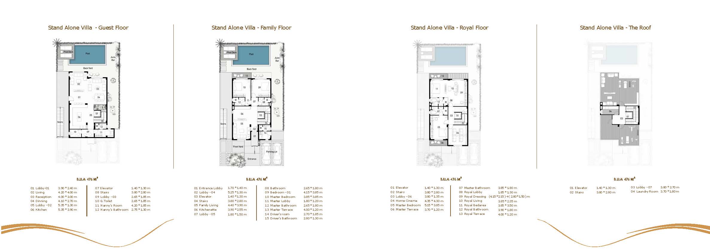 Floor plan for villa at Zayard Elite