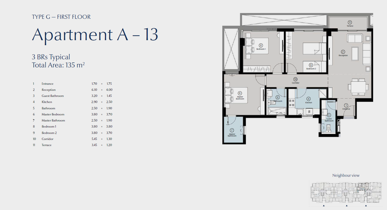 Floor plan for apartment at Bluetree