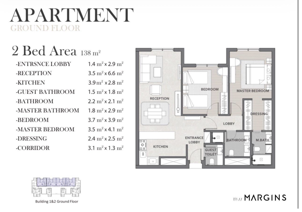 Floor plan for apartment at Sheraton Residence