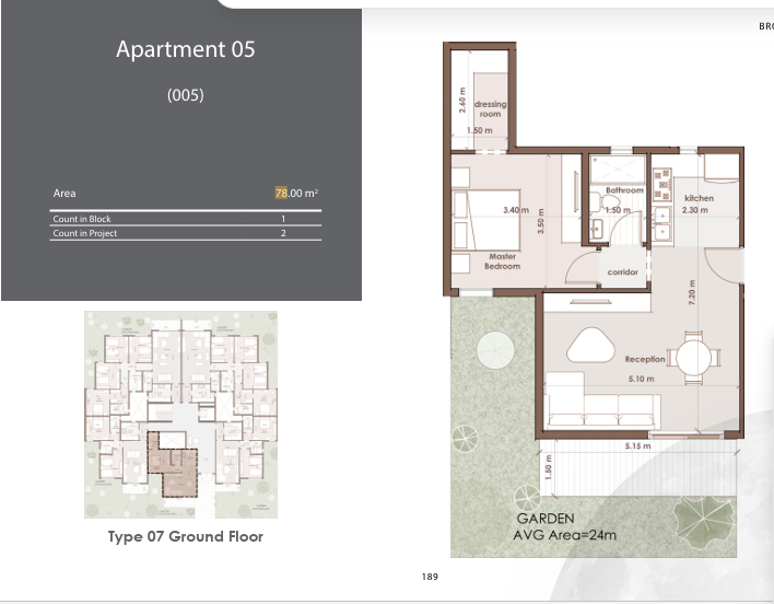 Floor plan for apartment at Aqmar