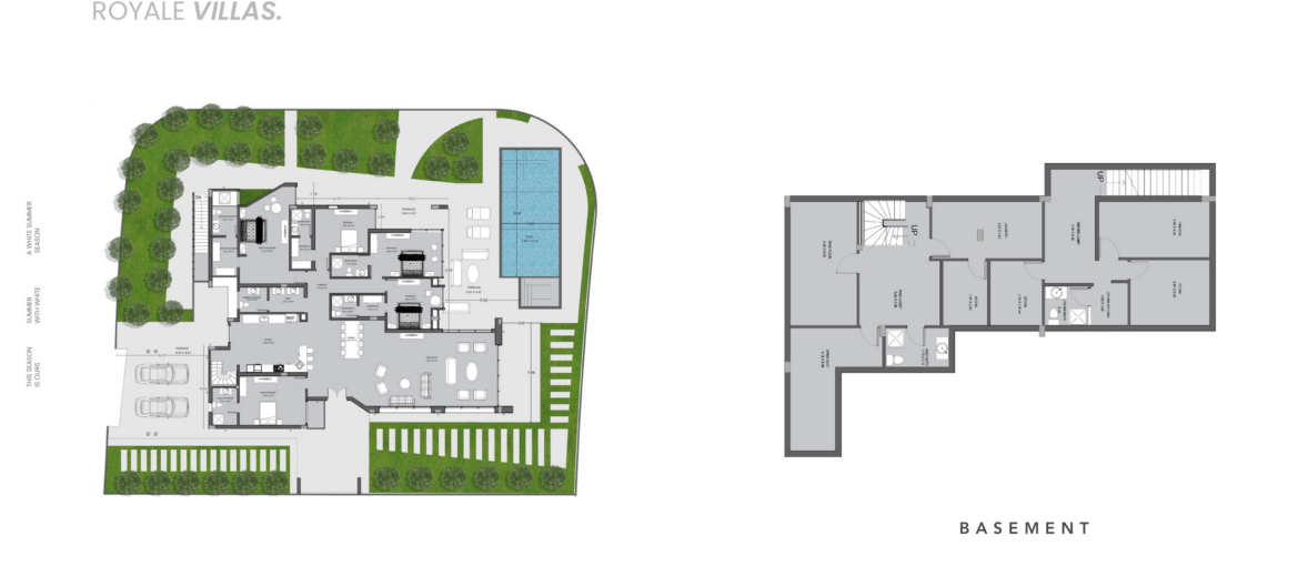 Floor plan for villa at Direction white Phase one