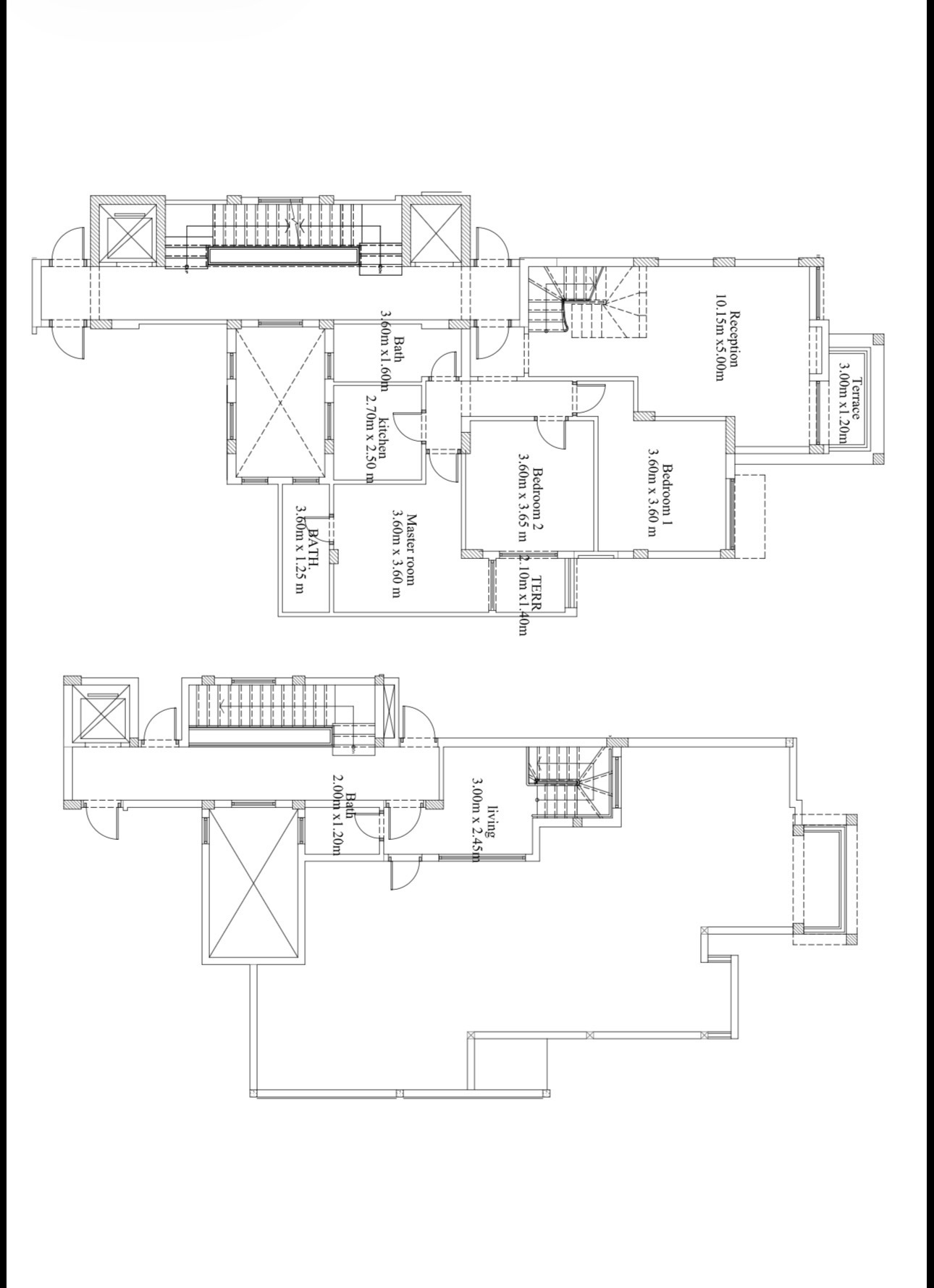 Floor plan for penthouse at Fifth Square Al Marasem
