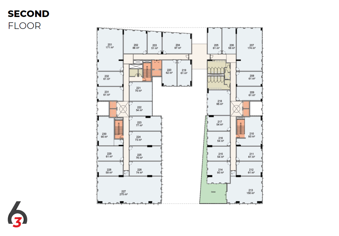 Floor plan for  at 6ixty Three