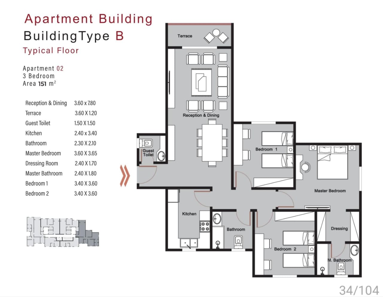 Floor plan for apartment at Riverton